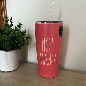 Rae Dunn - Hot Mama Tumbler with Straw NWT